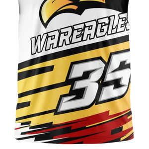 Camiseta de Fútbol 7v7 Eagle Boys sin Mangas con Capucha, Diseño Sublimado con Rayas, Nombre del Equipo Personalizado, Número del Jugador, Ropa Deportiva Juvenil - Product Image 6