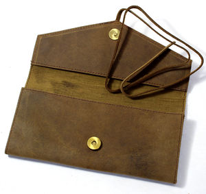 Étui à crayons en cuir personnalisé avec logo, vente en gros d'usine, fournitures scolaires pour étudiants, étui à crayons fait main - Product Image 3