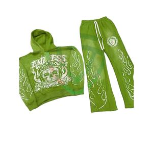 Conjunto Deportivo Unisex de Alta Calidad para Invierno, 100% Algodón Grueso, Cómodo y Transpirable, con Capucha, Último Diseño, Alta Demanda - Product Image 1