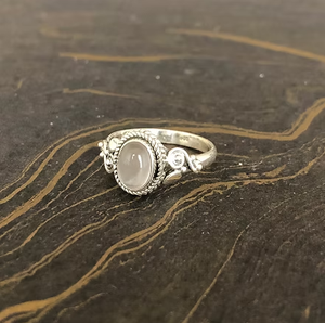 Rose <b>Quartz</b> <b>Ring</b> 925 Sterling Silver Designer Elegant Luxury Design Everyday Wear 3.2g - Product Image 3