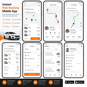 แอปจองแท็กซี่ขั้นสูงพร้อมระบบติดตามสด ระบบจัดส่งอัจฉริยะ ระบบกำหนดราคาแบบไดนามิก การชำระเงินที่ปลอดภัย และการจัดการคนขับ - Product Image 2