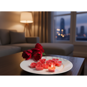 PDTL– 08 (Blanc) – Lot de 50 bougies chauffe-plat parfumées pour Noël, Pâques, anniversaires, la Saint-Valentin et les célébrations de Diwali - Product Image 3