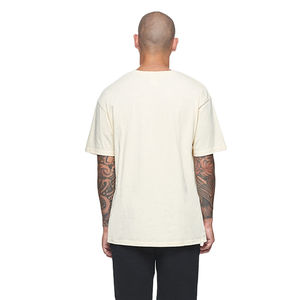 T-shirt Homme Grande Taille Personnalisé avec Logo Noir Délavé Effet Vintage Haute Qualité Fitness Long Uni 100% Coton Coupe Ample Services OEM - Product Image 2