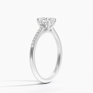 BOJ <b>Ring</b> 0110 Oval Cut 925 <b>Silver</b> Lissome Half Prong Setting <b>Solitaire</b> Diamond <b>Ring</b> 2ct D Color VVS1 Moissanite GRA Certified - Product Image 2