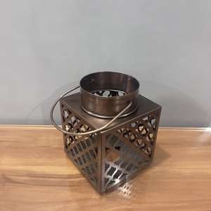 Modern Metal Candle <b>Lantern</b> Geometric <b>Tea</b> <b>Light</b> Holder Decorative Home Decor - Product Image 2