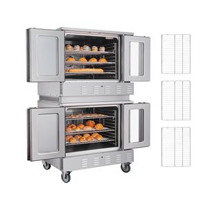 Four à convection au gaz commercial de taille standard de 14 pieds cubes, double niveau, 40 000 BTU x 2 brûleurs puissants, compatible gaz naturel, neuf - Product Image 1