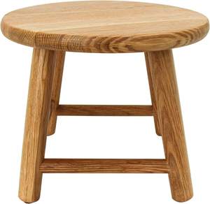Natural Solid Wood Step <b>Stool</b> Plant Stand Round Footrest with Detachable Legs Portable Vanity <b>Stool</b> for Living Room - Product Image 2