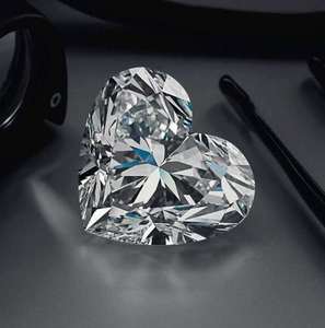 Diamant de laboratoire fantaisie en forme de cœur, 2 à 5 carats, certifié IGI, pour la fabrication de bagues et de boucles d'oreilles, qualité supérieure - Product Image 2