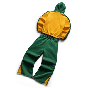 เสื้อฮู้ดซิปเต็มตัวแบบคัลเลอร์บล็อกสำหรับผู้ชาย ผู้ผลิต OEM คุณภาพสูง ชุดจ็อกเกอร์ ผลิตจำนวนมาก ชุดกีฬา ODM ผ้าเนื้อนุ่ม - Product Image 4