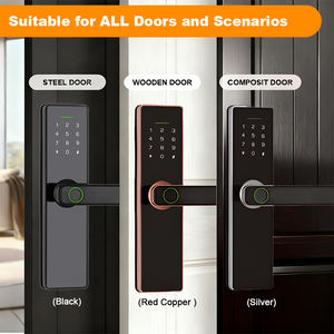 Cerradura Electrónica Inteligente con Reconocimiento <span class=keywords><strong>de</strong></span> Huellas Dactilares, Anti-robo, Carga <span class=keywords><strong>de</strong></span> Emergencia USB, para Puertas <span class=keywords><strong>de</strong></span> Madera <span class=keywords><strong>de</strong></span> Hotel, Más Vendida - Product Image 3