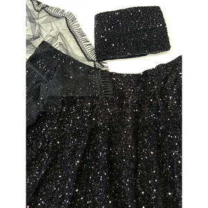 Lehenga Choli de créateur avec travail de séquence lourd, taille 2XL - Product Image 4