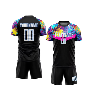 Soccer Ball Uniform Athletic Football Jersey and Shorts Set with Sublimation Printing for Clubs Schools and Team Sports - Product Image 4
