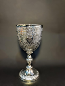Brass <b>Wine</b> <b>Goblet</b> Handmade Engraved Brass <b>Goblet</b> Vintage <b>Wine</b> Chalice Decorative Drinking Cup for Home Hotel Restaurant Party - Product Image 1