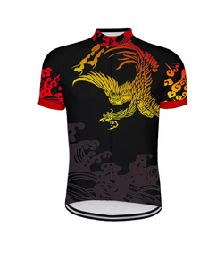 Camiseta de ciclismo para hombre Phoenix Classic, camisetas de ciclismo de carreras negras, ropa de ciclista de manga corta, camiseta de verano para bicicleta - Product Image 1