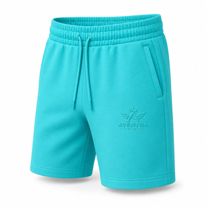 Shorts de sport pour hommes, vente en gros d'usine, imprimés en sérigraphie, écologiques, séchage rapide, respirants, motif uni, avec poches, décontractés - Product Image 3