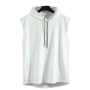 Sudadera sin mangas con cremallera para gimnasio y culturismo, para hombre, corte regular, para entrenamiento, sudadera tipo tank top - Product Image 3