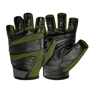 Guantes de Gimnasio de Medio Dedo de Cuero de Alta Calidad con Material Transpirable y Agarre Antideslizante para Entrenamiento Físico Unisex - Product Image 1