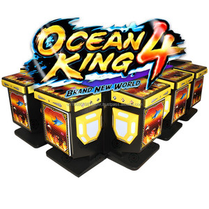 เครื่องเกมตกปลา10เกมนักล่าปลาเครื่องโลหะโอเชี่ยนคิง4แบรนด์โลกใหม่