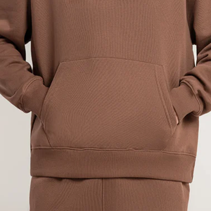 Ensemble de survêtement décontracté unisexe en coton 100 % uni pour l'hiver : sweat à capuche oversize et pantalon polaire anti-plis avec joggers décontractés - Product Image 6