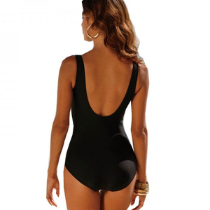 Ensemble de maillots de bain push-up pour femmes, 1 pièce, maillot de bain de plage avec logo personnalisé sur le devant pour femmes - Product Image 2