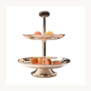 Round Metal Cake Pastry Serving Stand Stylish New Arrival Customized <b>Dessert</b> Display Stand For Hotel Restaurant Use - Product Image 1