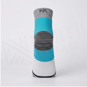 NORTH APPROACH Ankle <b>Socks</b> White Teal Breathable <b>Running</b> <b>Socks</b> for Adults Summer Season - Product Image 2