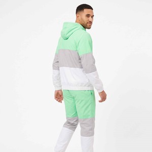 Ensemble de survêtement unisexe personnalisé en nylon coupe-vent écologique à capuche, 2 pièces, avec cordon de serrage, style streetwear - Product Image 6