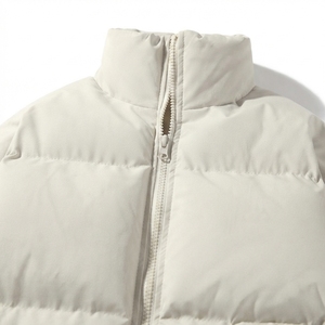 High Quality Unisex Long Letter <b>Pattern</b> Stand Collar Waterproof <b>Quilted</b> Bomber <b>Jacket</b> for Winter - Product Image 5