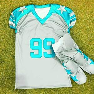 Nuevo Diseño Moderno de Uniforme de Fútbol Americano con Color y Talla Personalizados, Uniforme Deportivo para Entrenamiento - Product Image 6
