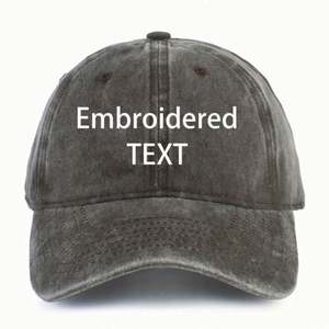 Gorra de Béisbol Vintage Lavada Roja con Bordado Personalizado, Ajustable, de Algodón, con Texto Blanco para Fiestas, Viajes y Eventos, Estilo Terry Dobby - Product Image 4