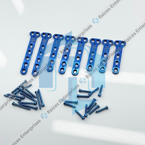 ชุดแผ่นล็อคไทเทเนียมคุณภาพสูงขนาด 2.4 มม. และชุดสกรู 68 ชิ้น สำหรับการผ่าตัดสัตว์เลี้ยง เช่น แมวและสุนัข - Product Image 2