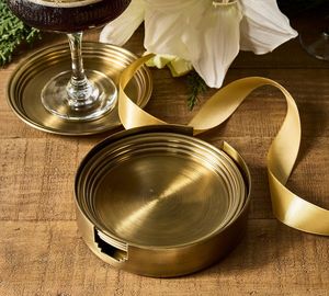Sous-verre décoratif haut de gamme en laiton fait main pour protection de table, résistant à la chaleur, porte-gobelet - Product Image 5