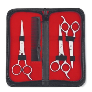 Kit Profesional de Instrumentos para el Cuidado del Cabello, Tijeras de Cerámica Afiladas con Mango Recto para Diestros, para Cortar y Peinar el Cabello - Product Image 1