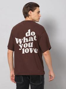 T-shirt en coton oversize pour homme, coupe carrée à épaules tombantes, manches courtes, col rond, imprimé en relief, strass, style streetwear, vente en gros - Product Image 3