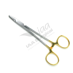 Portaagujas manual de acero reutilizable, tijeras, pinza quirúrgica, portaclavos ortopédico veterinario, cortador - Product Image 1