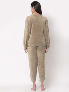 Combinaison de nuit chaude en polaire pour femmes, pour l'hiver - Product Image 3