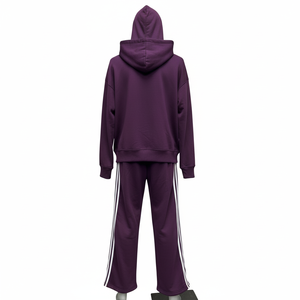 Survêtement à capuche marron personnalisé, fermeture éclair intégrale, coton, unisexe, vêtements de sport décontractés avec logo sur le devant et poches latérales - Product Image 6