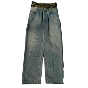 Custom Denim Baggy Jeans Pants Men's Casual Baggy Jean <b>Classic</b> Loose Fit Hip Hop Pants Vintage Jeans Made in Pakistan - Product Image 1