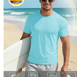 Camiseta Deportiva para Hombre con Logotipo Personalizado a Precio de Fábrica al por Mayor, 100% Poliéster, Secado Rápido, Cuello Redondo, Manga Corta, Protección UV - Product Image 1