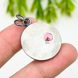 <b>PINK</b> 925 Silver Luxury Statement <b>Necklace</b> - Product Image 3