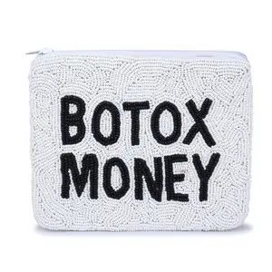 Thanh thiếu niên đính cườm ví đầy màu sắc đính cườm Coin Purse bán buôn tùy chỉnh đính cườm Pouch