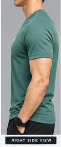 เสื้อยืดคอกลมสีเขียวสำหรับผู้ชาย GENERAL INDUSTRIES ผ้าถักแห้งเร็ว 95% ผ้าฝ้าย เป็นมิตรกับสิ่งแวดล้อม สไตล์สปอร์ต ใส่สบายๆ ในฤดูร้อน รุ่น Left - Product Image 4