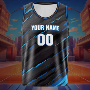 Maillot de basket-ball moderne, chemise de sport élégante sans manches, fabriquée avec un matériau respirant, idéale pour les entraînements des équipes de basket-ball et la salle de sport. - Product Image 5