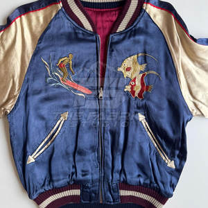 Chaqueta Sukajan de Moda Urbana con Bordado Premium y Tela Satinada, Ajuste Cómodo para un Look Casual Diario - Product Image 3