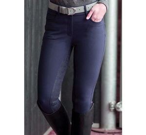 Pantalones de Montar de Cintura Alta para Mujer, Tejidos, Largos, con Bolsillos, Cierre de Botones, Color Sólido, Spandex, Nailon, Pantalones de Equitación - Product Image 3