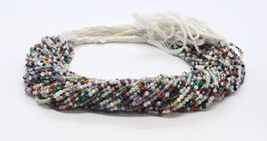 Perles Rondelles Facettées Semi-Précieuses Naturelles Mixtes Effet Disco 3-3,5 MM Multicolores Petites Perles Rondelles en Pierres Précieuses 12 Pouces Vente en Gros - Product Image 2