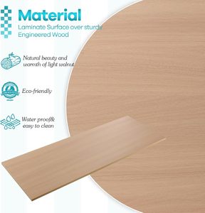 Tablero de Mesa de Madera Laminada Moderna, Superficie de Encimera de Madera Sólida para Cocina, Restaurante, Mesa de Café, Venta al por Mayor - Product Image 5