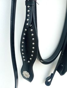 Juego de tachuelas de caballo para desfile ecuestre de lujo y coraza occidental marrón de calidad de lujo para montar - Product Image 2