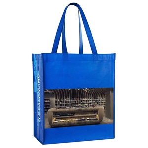 Bolsa de tela no tejida promocional, reutilizable, reciclable, bolsa de transporte de tela no tejida, bolsas de compras laminadas de polipropileno, logotipo personalizado - Product Image 4