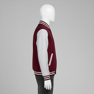 Customized Men's College Baseball Varsity Puffer <b>Jacket</b> Front Logo <b>Fleece</b> <b>Lined</b> Winter Wear - Product Image 2